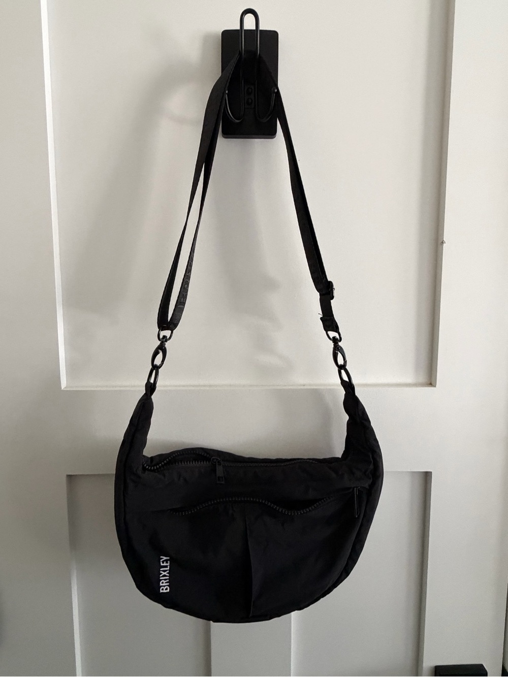 Brixley Black Nylon Sling Bag
